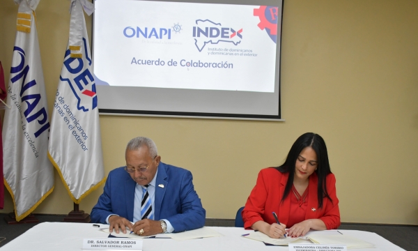 ONAPI e INDEX firman acuerdo de colaboración interinstitucional para proteger la innovación de dominicanos en el exterior