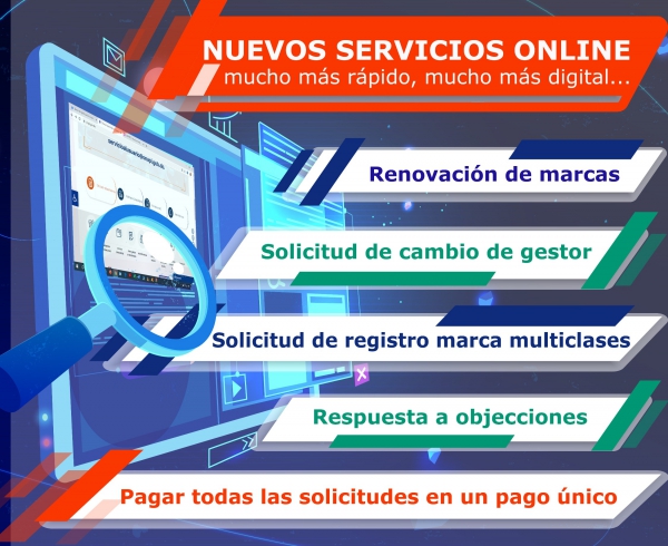 ONAPI anuncia nuevos servicios a través de su plataforma virtual